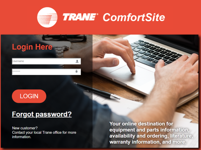 Obtain or restore ComfortSite or MobileTOPSS credentials (Sales and